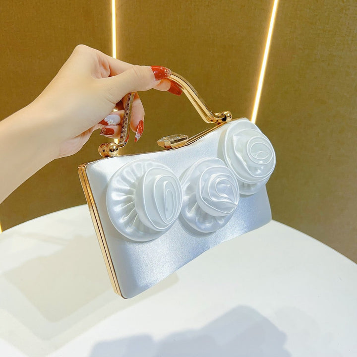 Dekorative, floral-verzierte Abendhandtasche