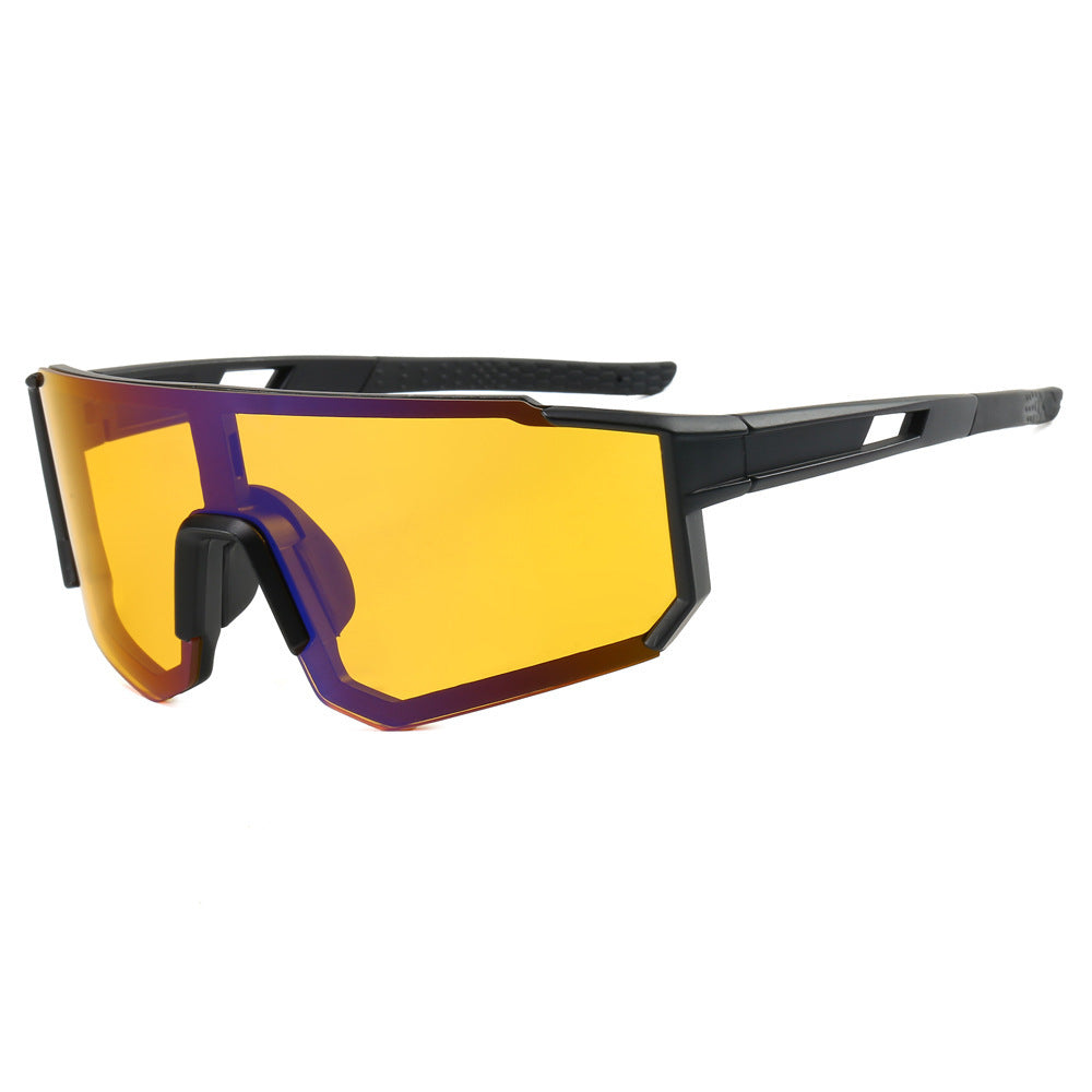 Damen sportliche Sonnenbrille im futuristischen Design mit breitem Sichtfeld Karnz