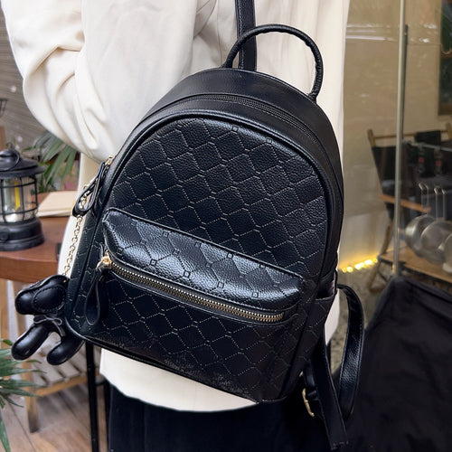 Stylische Strukturierte Mini-Rucksack Karnz