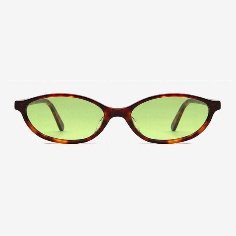 Damen stylische Sonnenbrille im zeitgenössischen Oval-Design Karnz