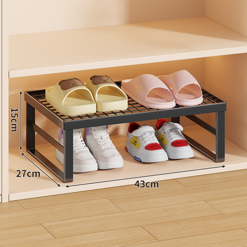 Stapelfähiger Mesh-Top Schuhregal Riser Organizer
