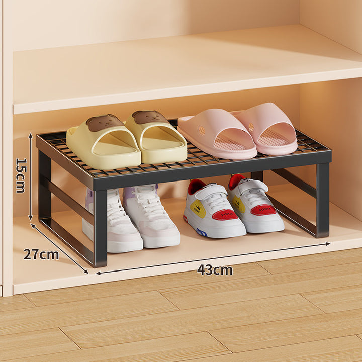 Stapelfähiger Mesh-Top Schuhregal Riser Organizer