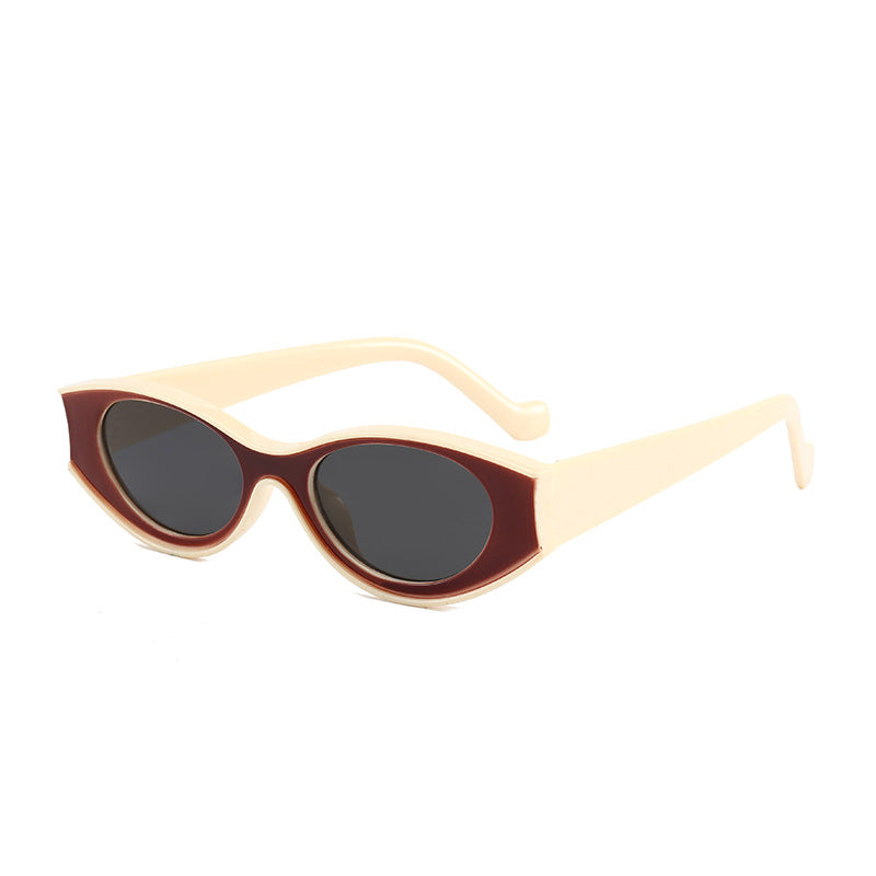 Damen Cat-Eye Sonnenbrille mit kontrastierendem Rahmendesign Karnz