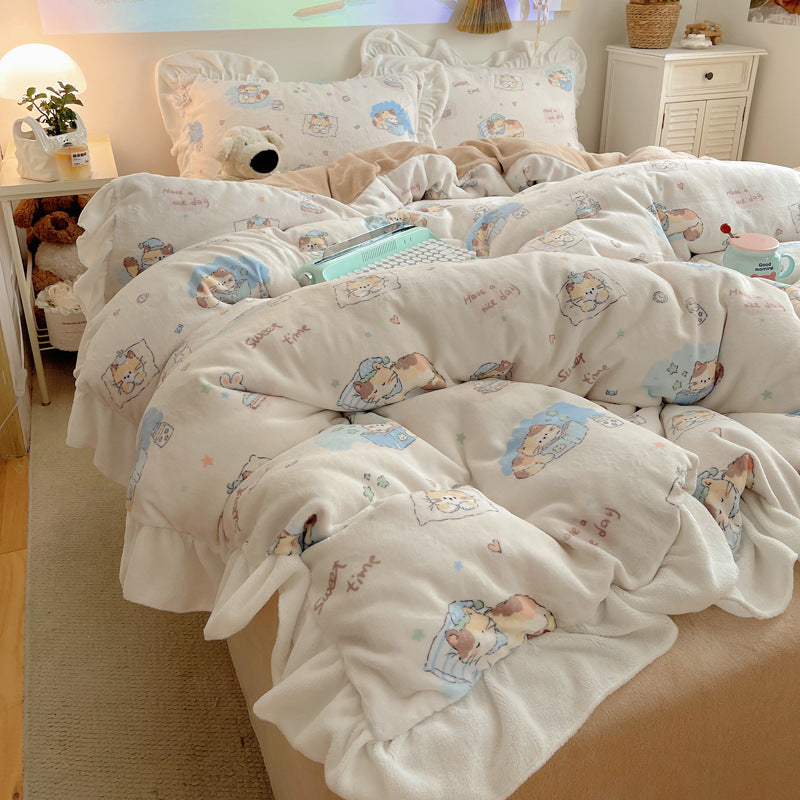 Gemütliche Plüschdecke