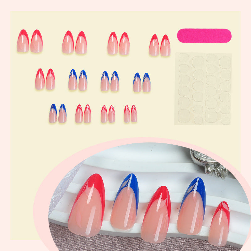 Press-On Nagelkunst Set mit elegantem Farbverlauf Design Karnz