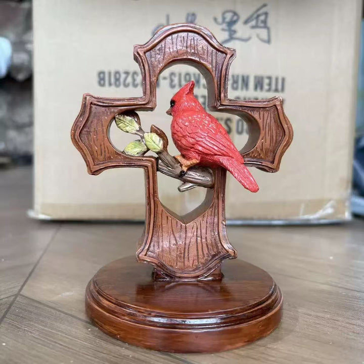 Dekorative Kreuzfigur mit Kardinal Karnz