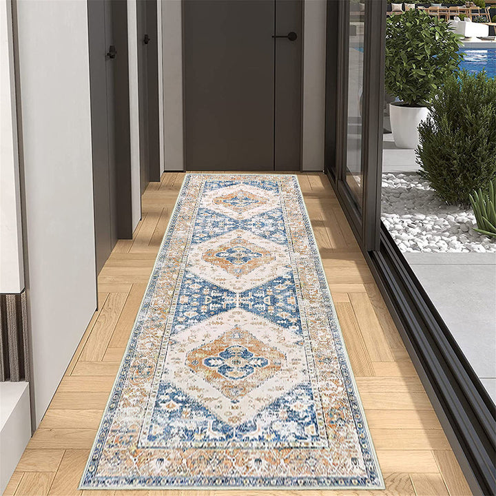 Eleganter geometrischer Muster-Läufer Teppich Karnz
