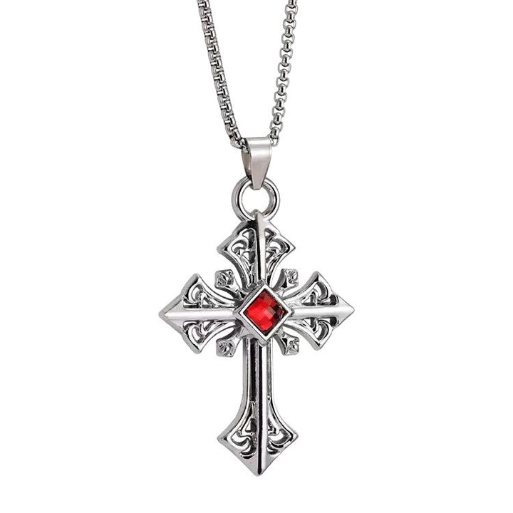 Gothic Cross Pendant Necklace Karnz