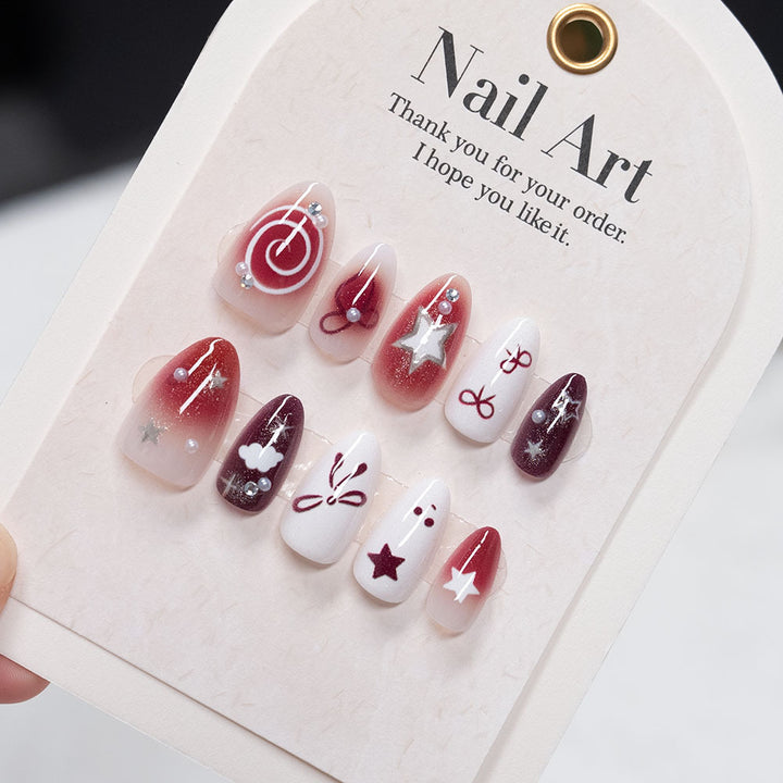 Dekoratives Press-On Nagelkunst Set