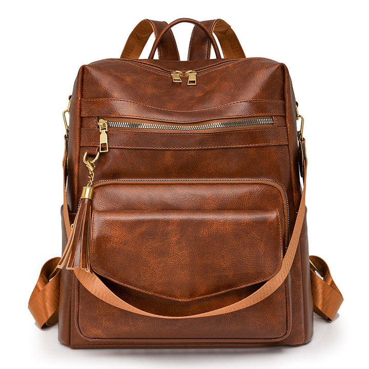 Multifunktionaler Stilvoller Leder Rucksack Karnz