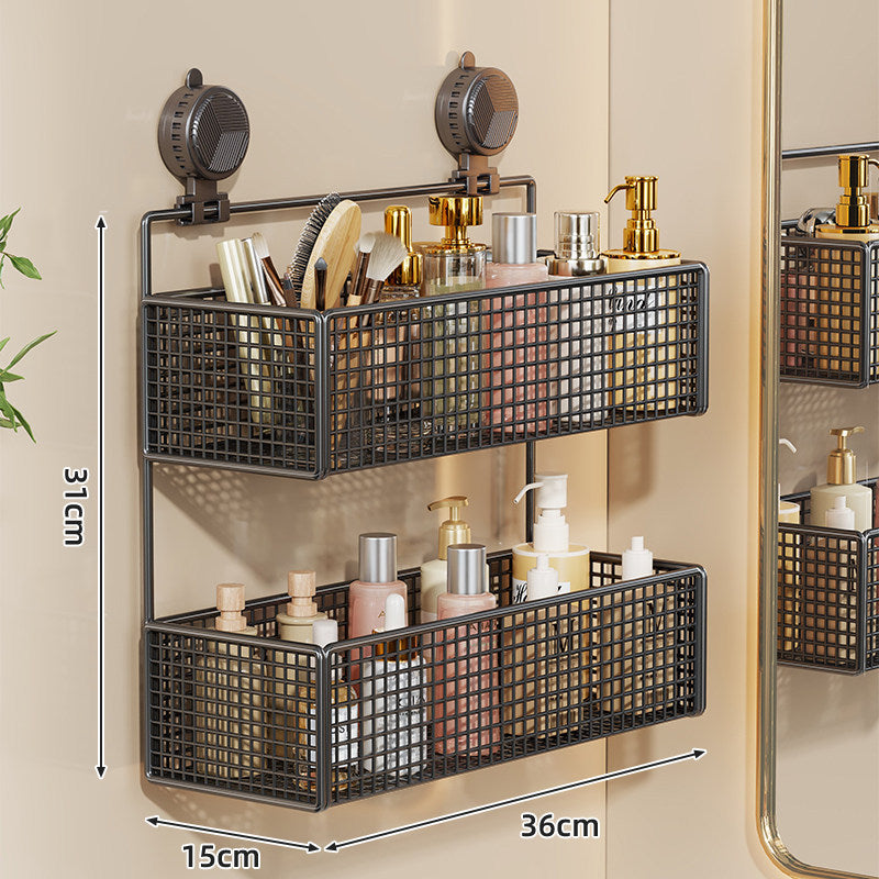 Saug-Montage Vertikales Mesh Kosmetik- & Toiletten-Organizer