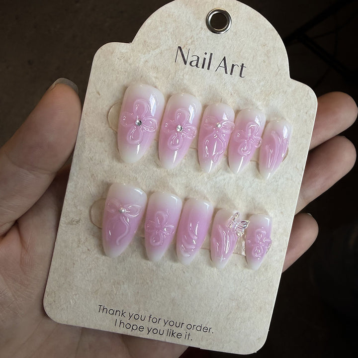 Elegantes Press-On-Nagelset Karnz