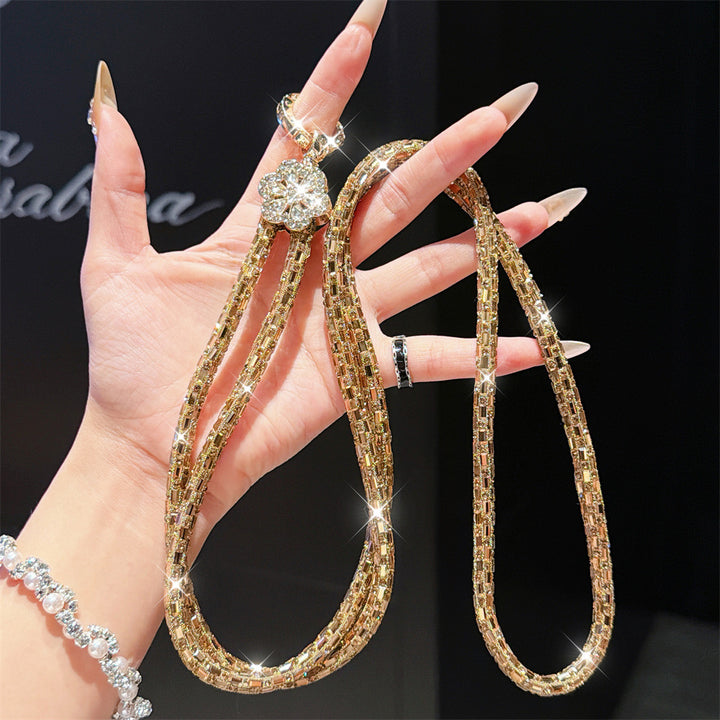 Funkelnde Kristall Charm Brillenband Karnz