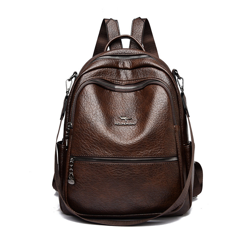 Vintage-inspirierter Leder-Rucksack Karnz