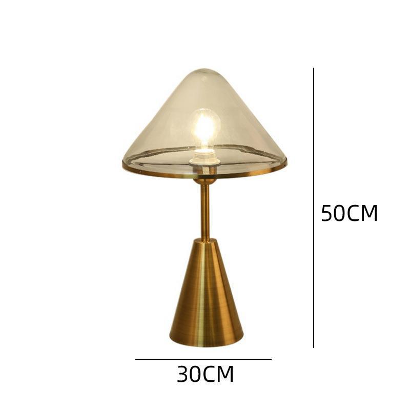 Moderne Glas Kegel Tischlampe