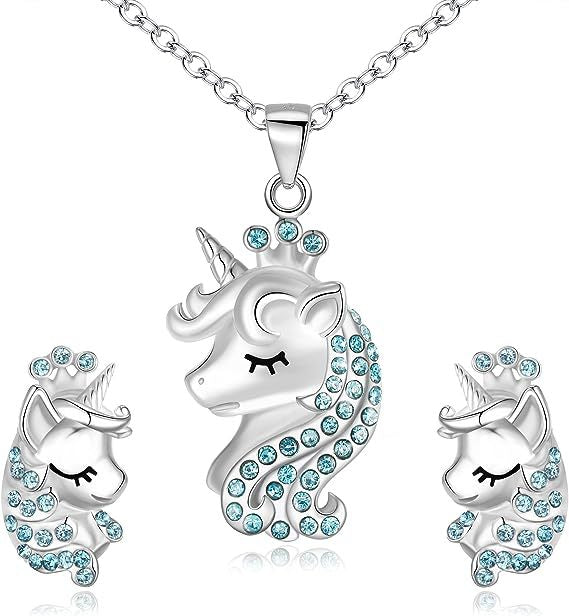 Einhorn-Themen Schmuckset Karnz