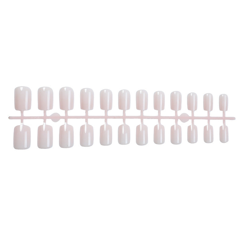 Elegantes Press-On Nagelset mit stilvollem französischen Spitzen-Design Karnz