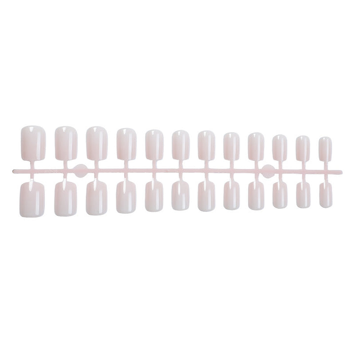 Elegantes Press-On Nagelset mit stilvollem französischen Spitzen-Design Karnz