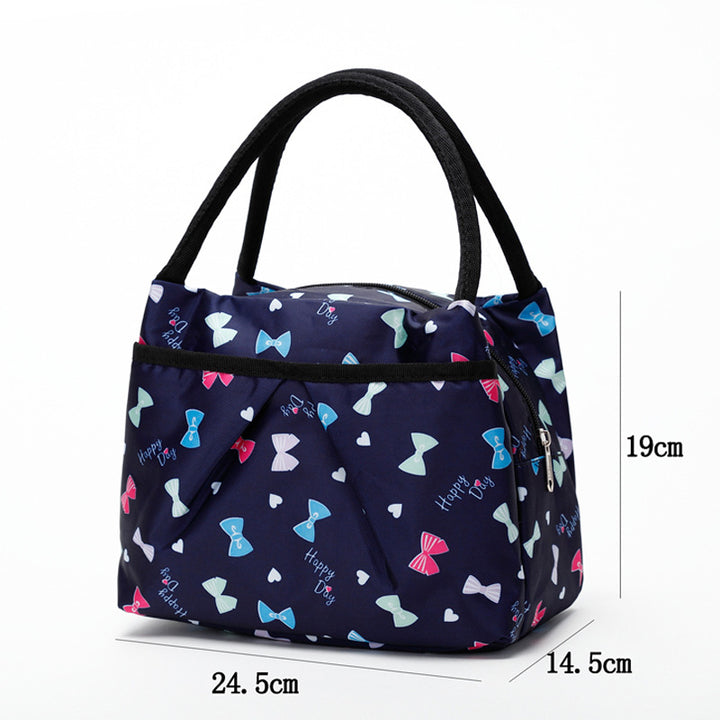 Blumige isolierte Lunch-Kühltasche Karnz