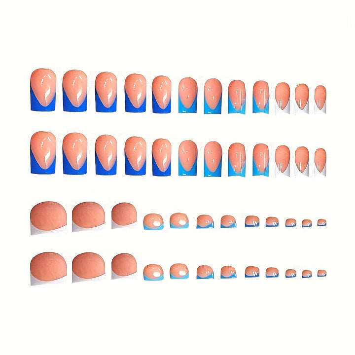French Tip Press-On Nail Set Karnz