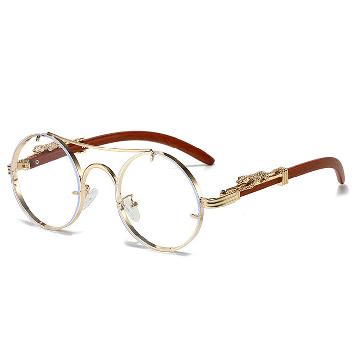 Damen elegante runde Brille Karnz
