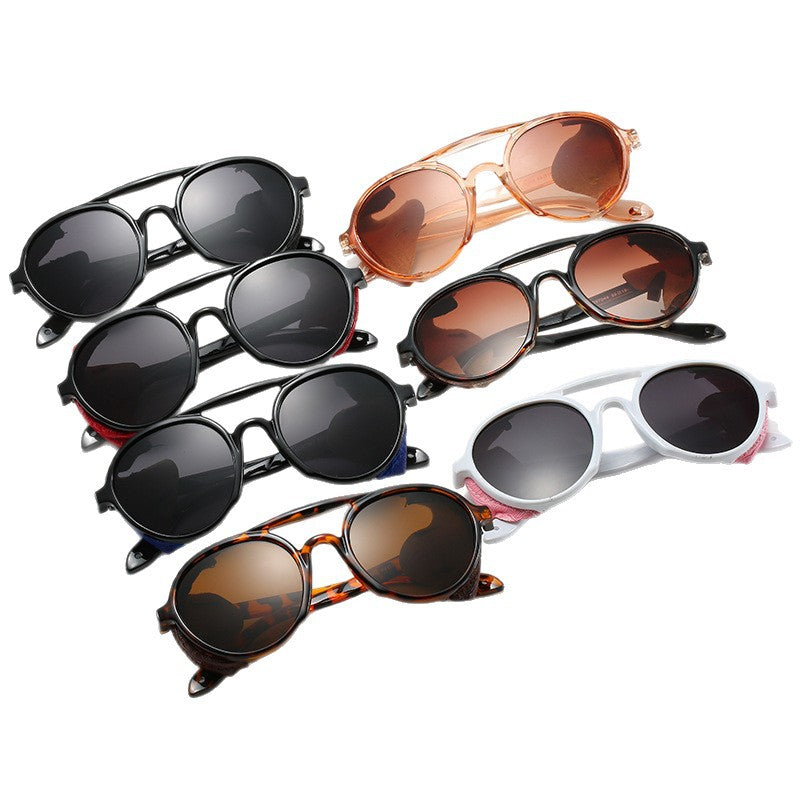Damen trendige Fashion-Sonnenbrille mit innovativem  Rahmenbrett Karnz