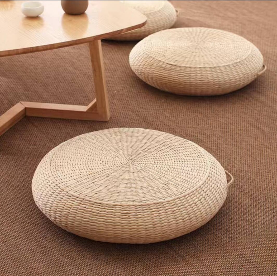 Handgewebter Pouf Im Boho-Stil Karnz