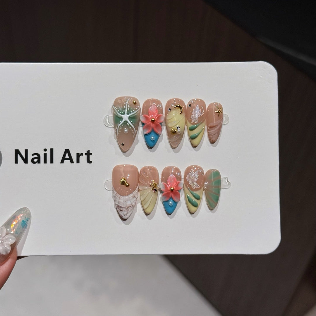 Künstlerisches Klebe-Nagelspitzen-Set