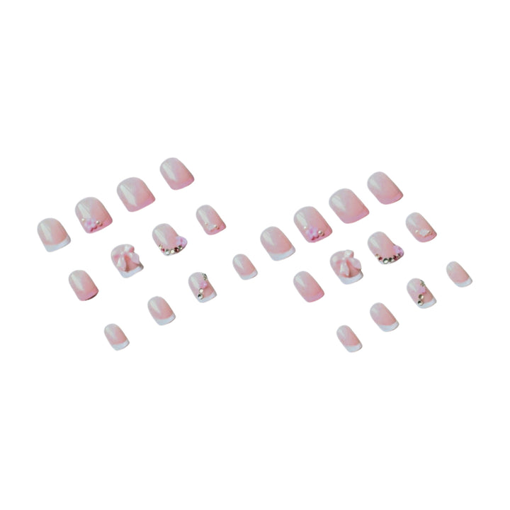Florale und Edelstein Akzent Nagelkunst Set