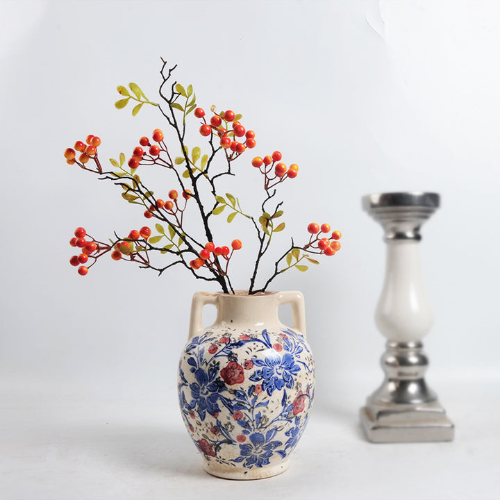 Florale Keramik Blumentopf Karnz