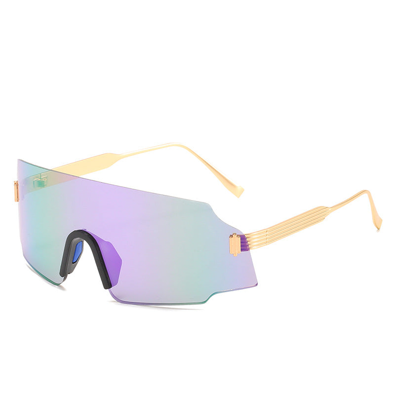 Damen sportliche Sicherheits-Sonnenbrille mit modernem, transparentem Design Karnz