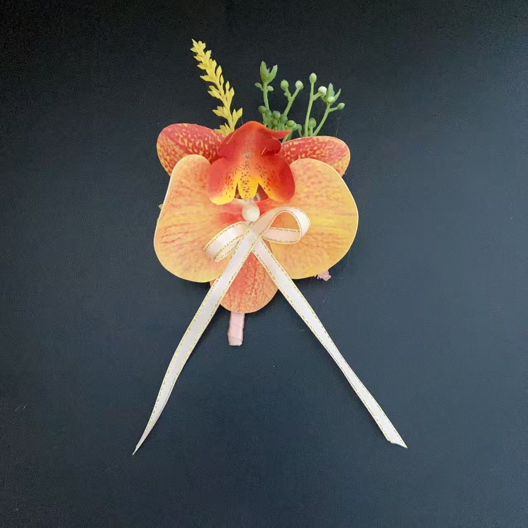Dekorativer Orchideen-Anstecker