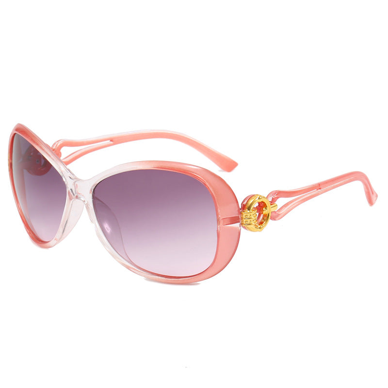 Damen Modische Sonnenbrille mit retro Akzenten Karnz