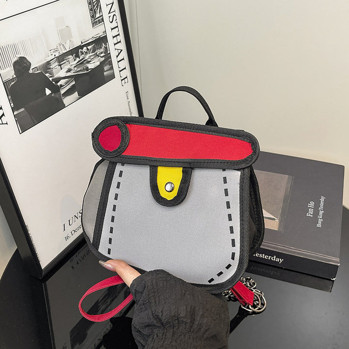 Trendiger Cartoon-Stil Mini-Rucksack Karnz