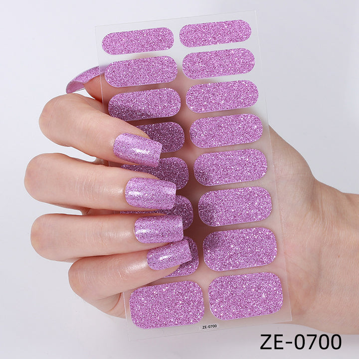 Glitter-Finish-Nagelüberzüge