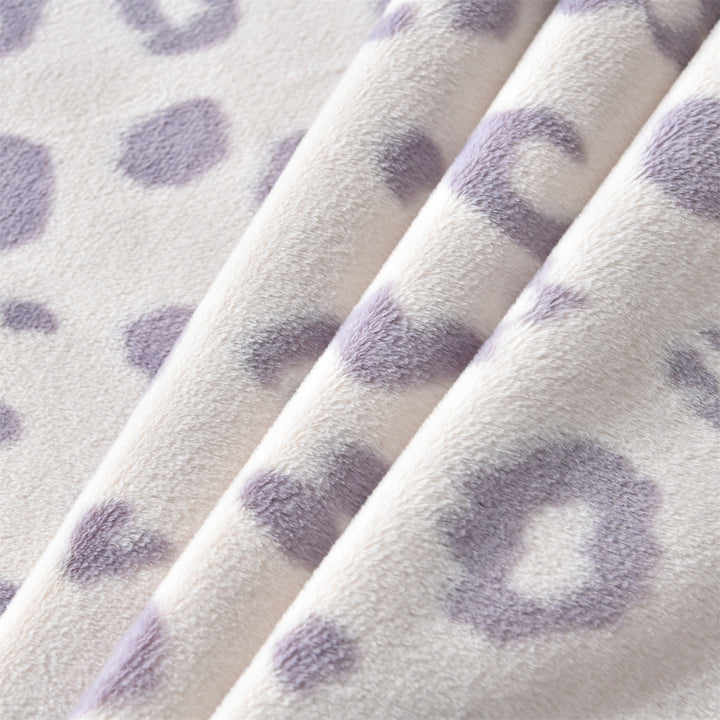 Luxus Leopardenmuster Fleece-Wurfdecke Karnz