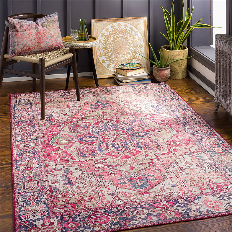 Vintage-inspirierter dekorativer Teppich