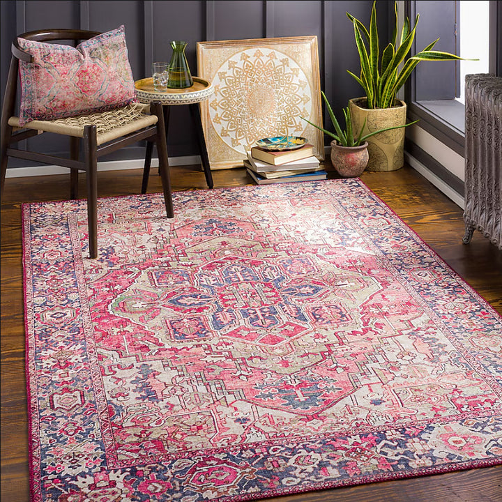 Vintage-inspirierter dekorativer Teppich
