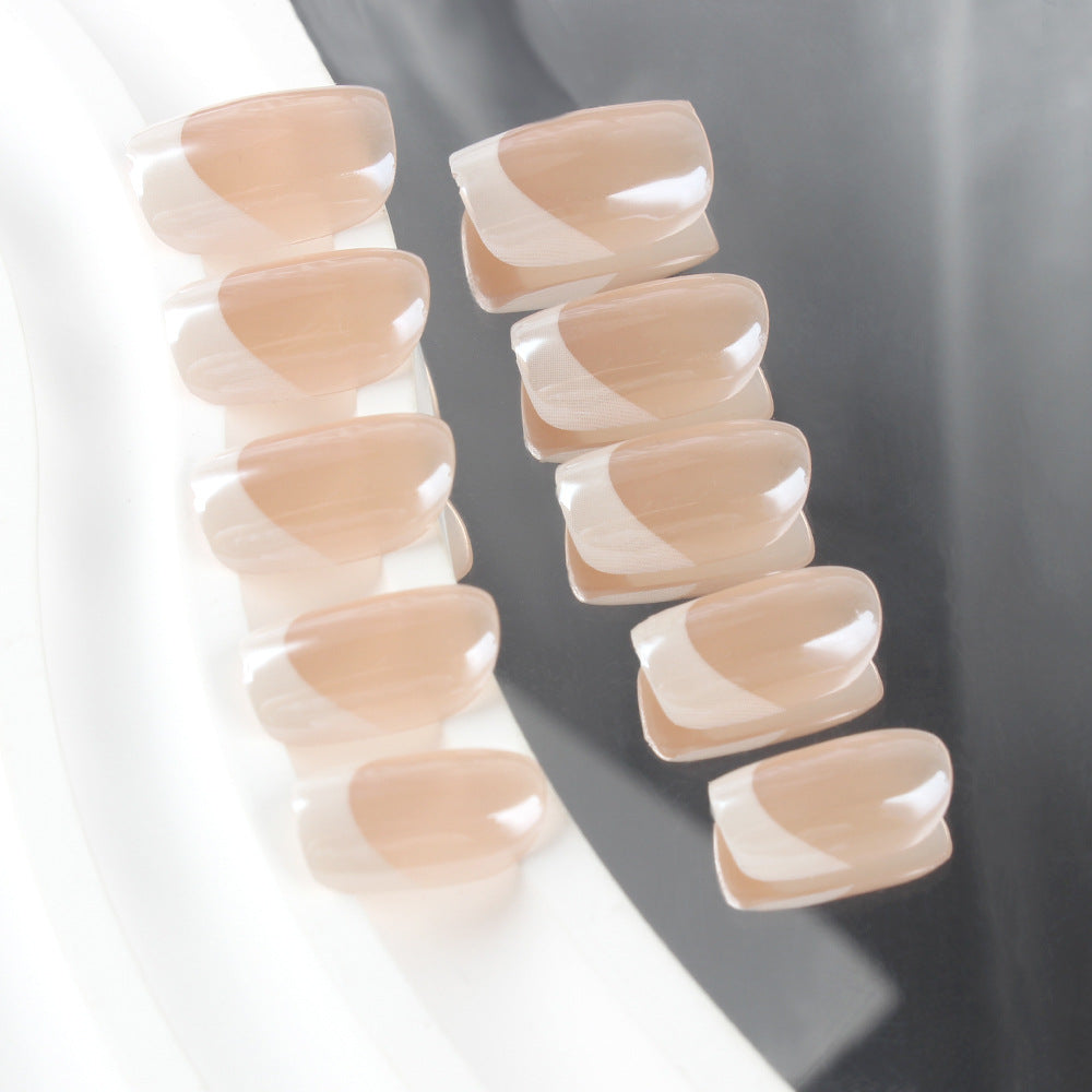 French Tip Press-On Nail Art Set Karnz