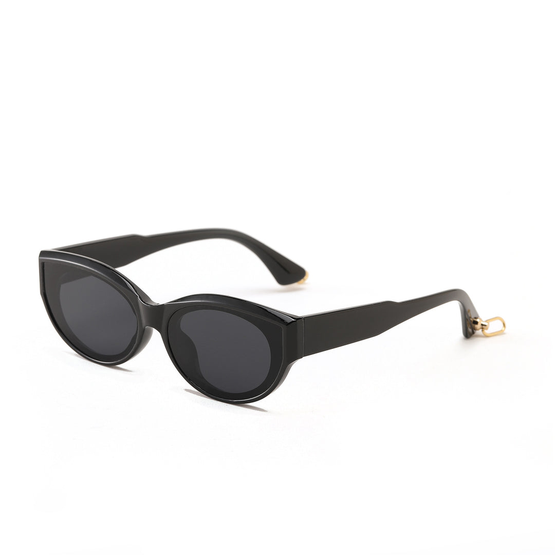 Damen modische Sonnenbrille mit transparentem Rahmen und UV-Schutz Karnz