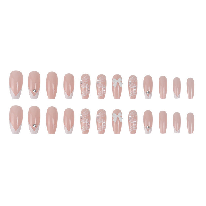 Elegantes Acryl Press-On-Nagelset Karnz