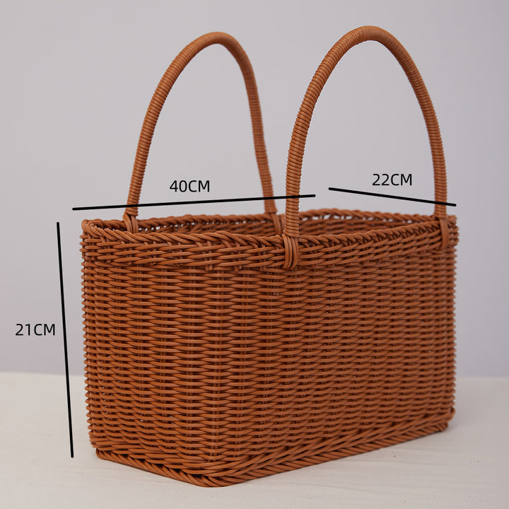 Handgewebter Picknick Aufbewahrungskorb Karnz