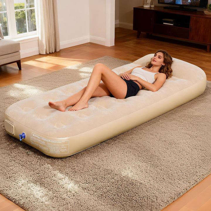 Damen Aufblasbare Komfortmatratze mit ergonomischer Kopfunterstützung Karnz