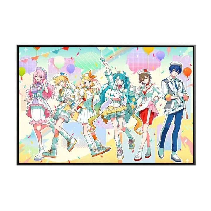 Anime-Themen Illustrierte Leinwand Kunstdruck Karnz