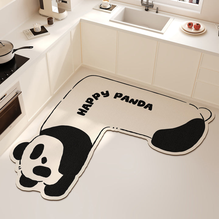 Cartoon Corgi-Shaped Anti-Fatigue Kitchen Floor Mat