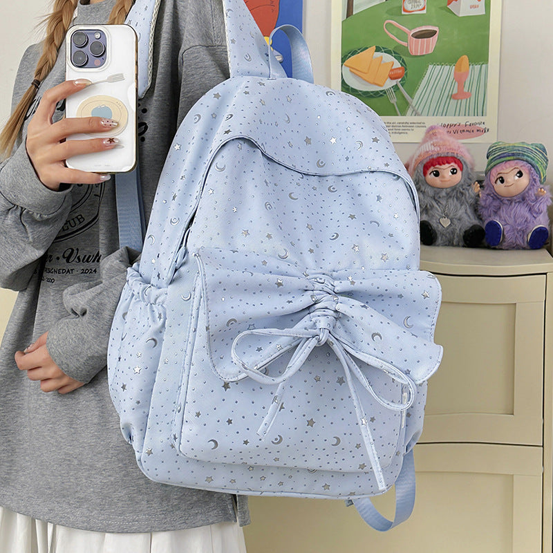 Sternenprint Schleifen-Detail Rucksack Karnz