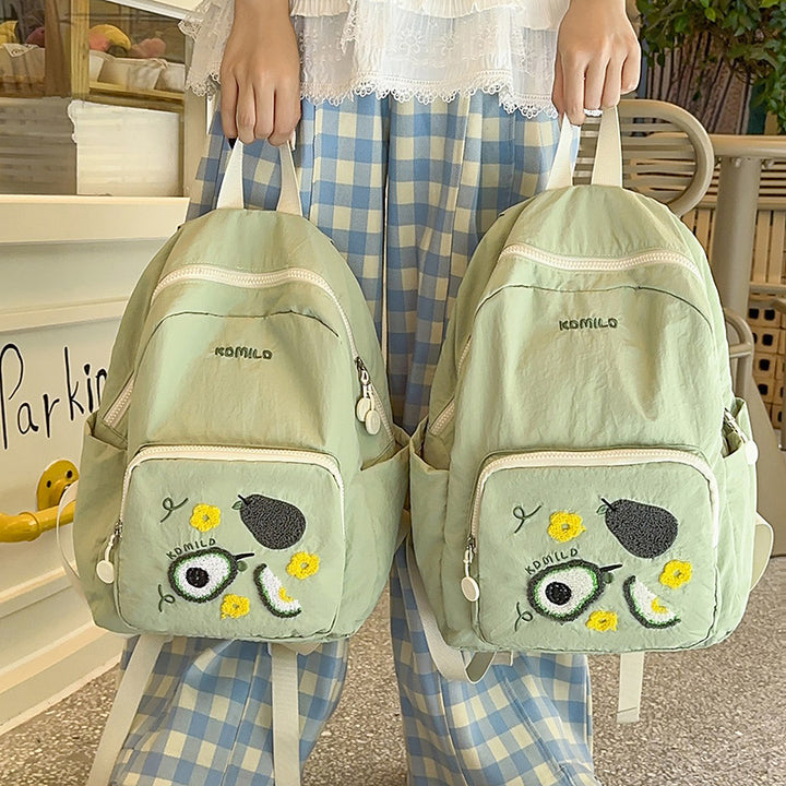Stilvoller bestickter Obst-Themen-Rucksack Karnz