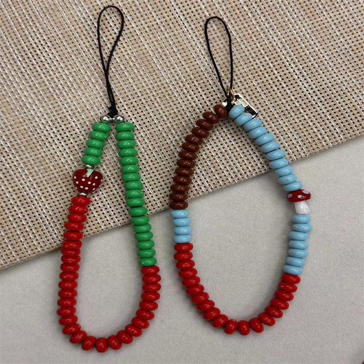 Obst-themed Perlencharms Lanyard Karnz