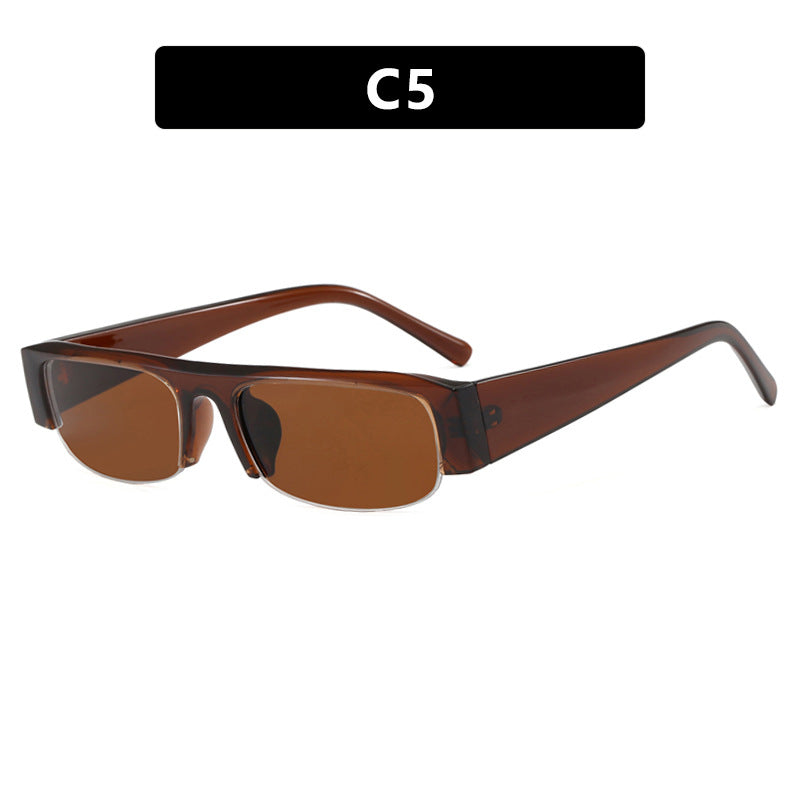 Damen trendige Sonnenbrille mit dickem Rahmen und schützenden Gläsern Karnz