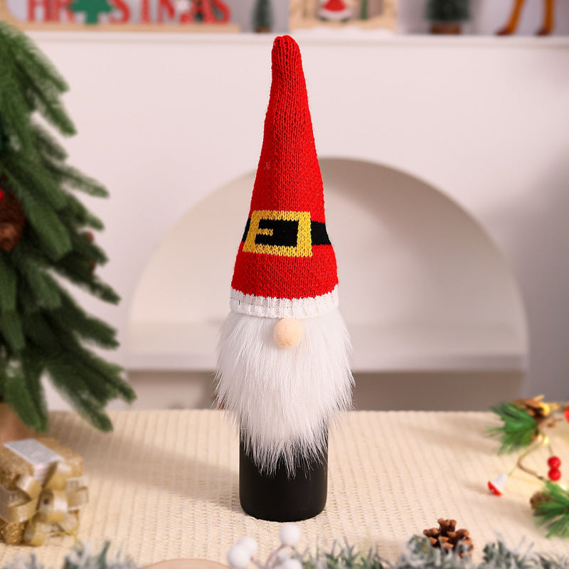 Dekorative Weihnachtsmann-Flaschenwärmer Karnz